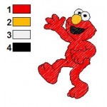 Sesame Street Elmo 28 Embroidery Design